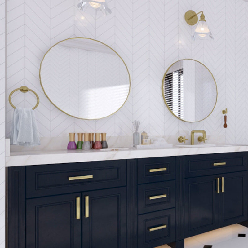 Lisslune | Traditional 2-piece bathroom hardware set towel ring/paper holder