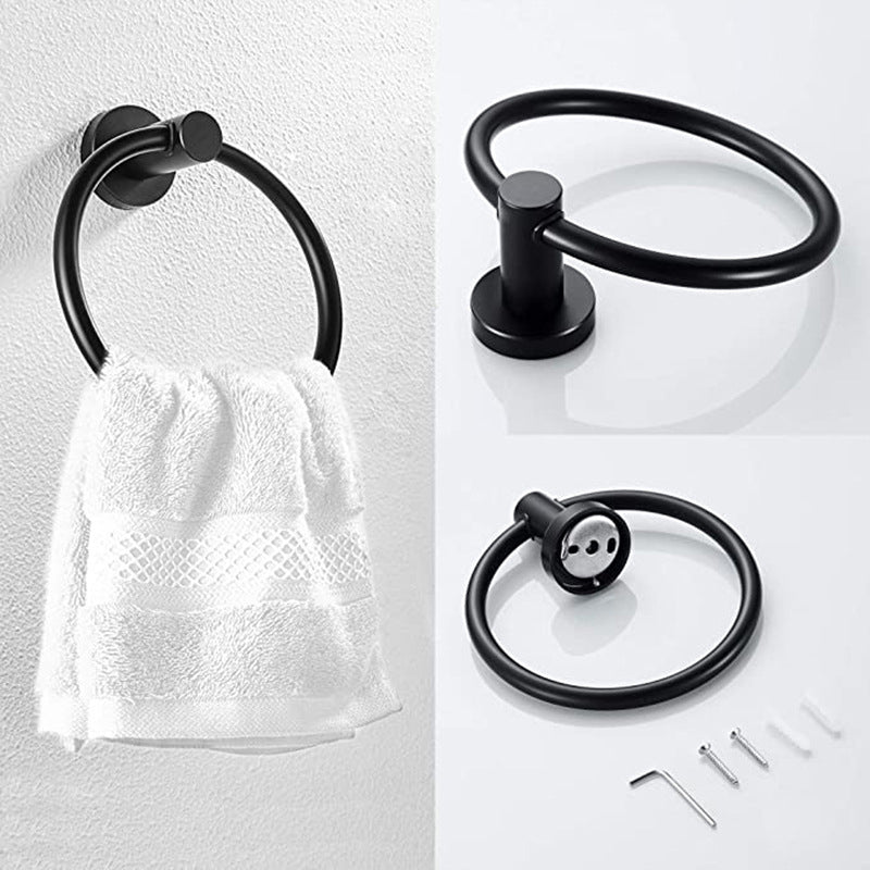 Lisslune | Traditional 2-piece bathroom hardware set towel ring/paper holder