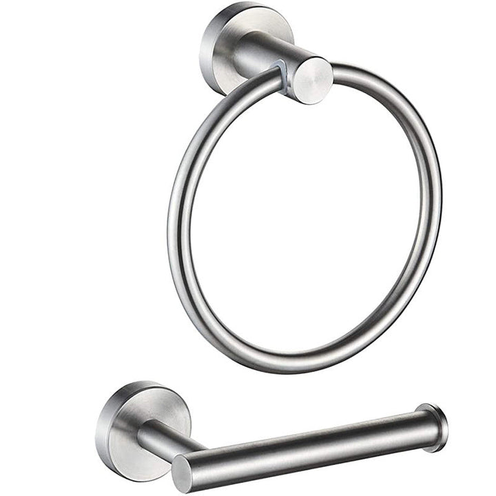 Lisslune | Traditional 2-piece bathroom hardware set towel ring/paper holder