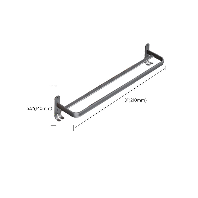 Lisslune | Modern Bathroom Accessory Hardware Set Gray Towel Bar Bathroom Shelf Bathroom Hardware Set