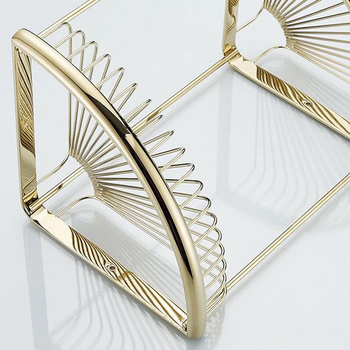 Lisslune | Traditional Brass Bathroom Accessories Set Bathroom Shelf Bathroom Accessories Set