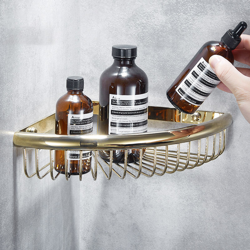Lisslune | Traditional Brass Bathroom Accessories Set Bathroom Shelf Bathroom Accessories Set