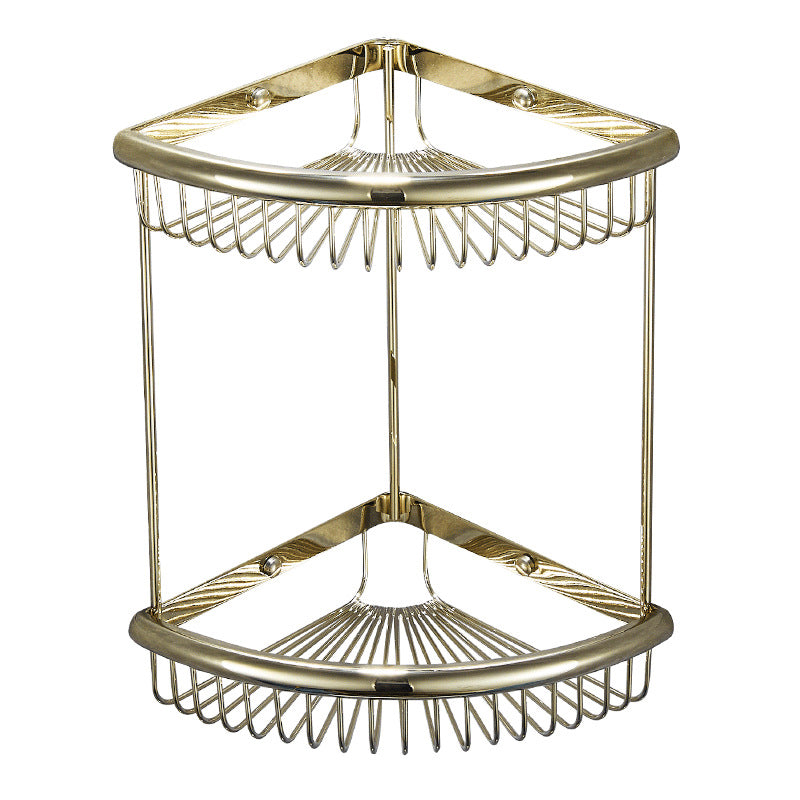 Lisslune | Traditional Brass Bathroom Accessories Set Bathroom Shelf Bathroom Accessories Set