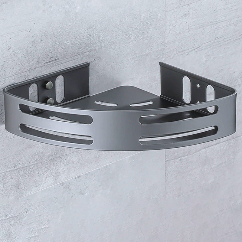 Lisslune | Matt gray bathroom accessory set bathroom shelf/towel holder & paper holder included