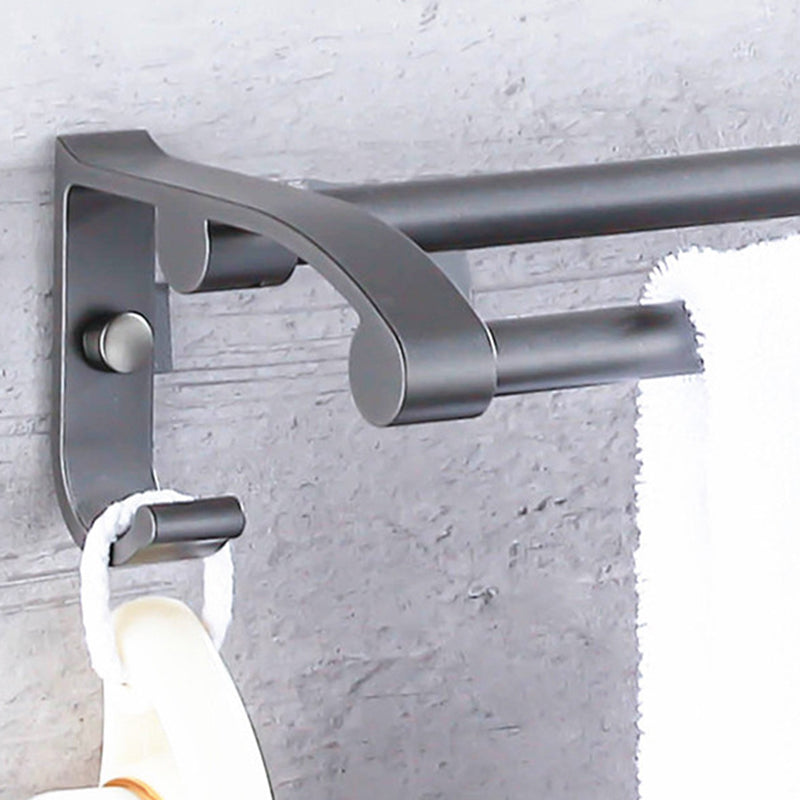 Lisslune | Matt gray bathroom accessory set bathroom shelf/towel holder & paper holder included