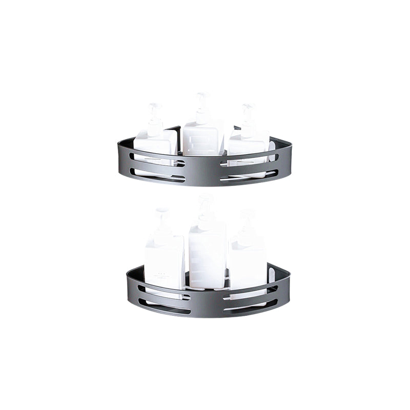 Lisslune | Matt gray bathroom accessory set bathroom shelf/towel holder & paper holder included