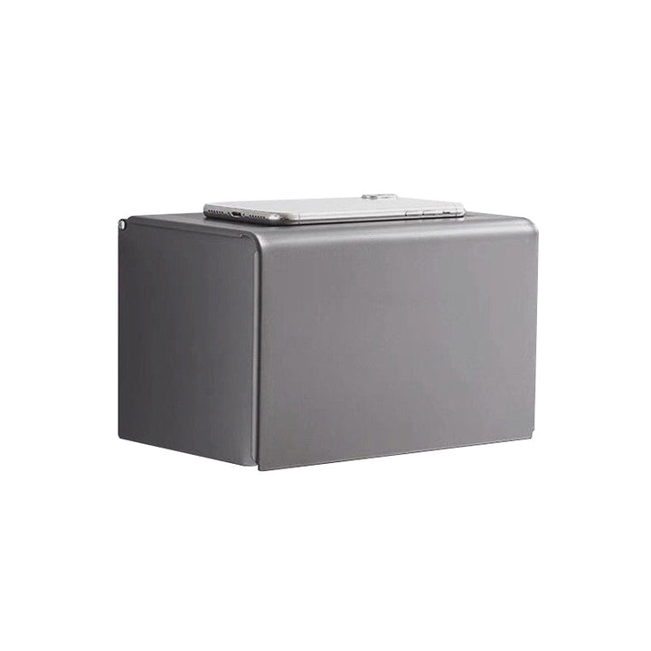 Lisslune | Matt gray bathroom accessory set bathroom shelf/towel holder & paper holder included
