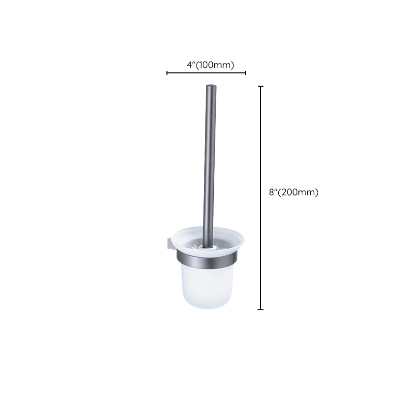 Lisslune | Matt gray bathroom accessory set bathroom shelf/towel holder & paper holder included