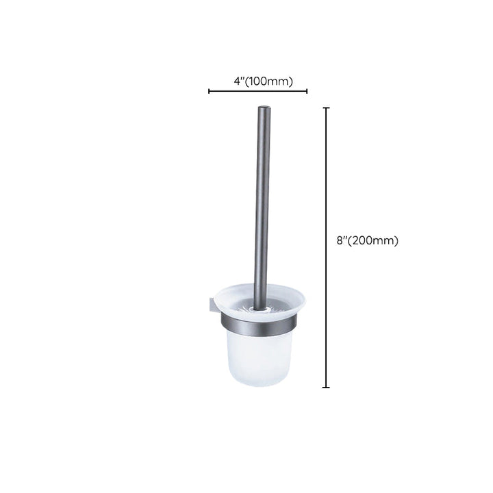 Lisslune | Matt gray bathroom accessory set bathroom shelf/towel holder & paper holder included