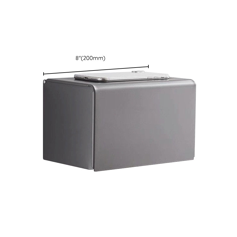 Lisslune | Matt gray bathroom accessory set bathroom shelf/towel holder & paper holder included