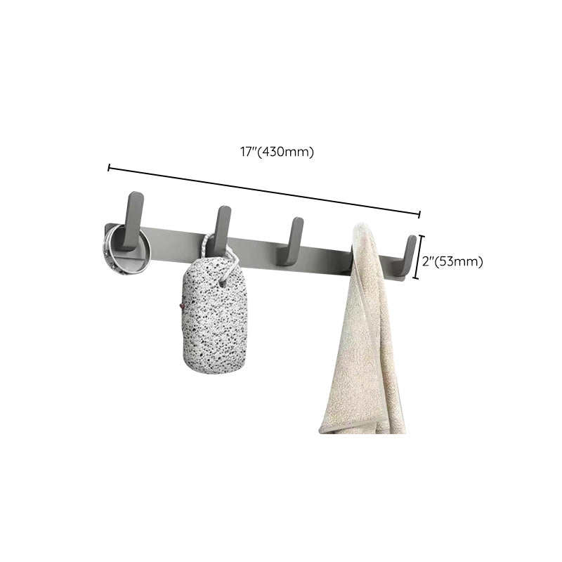 Lisslune | Matt gray bathroom accessory set bathroom shelf/towel holder & paper holder included