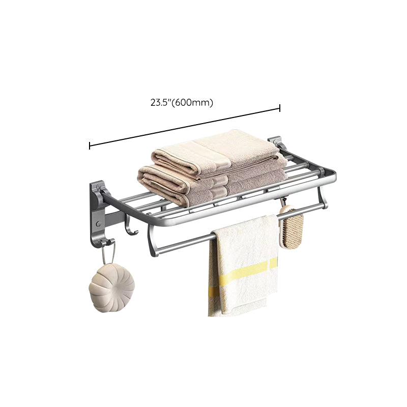 Lisslune | Matt gray bathroom accessory set bathroom shelf/towel holder & paper holder included
