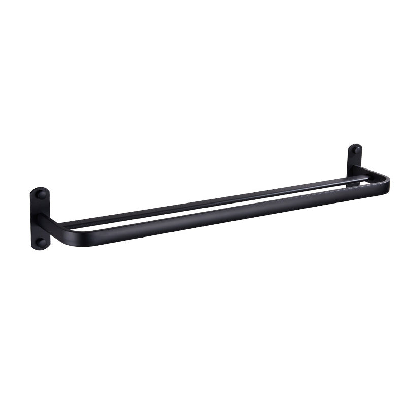 Lisslune | Modern Bathroom Accessory Set Matte Black/Grey Bathroom Shelf/Towel Holder & Paper Holder