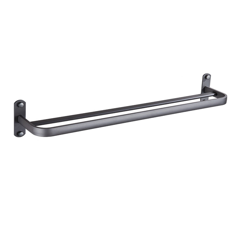 Lisslune | Modern Bathroom Accessory Set Matte Black/Grey Bathroom Shelf/Towel Holder & Paper Holder