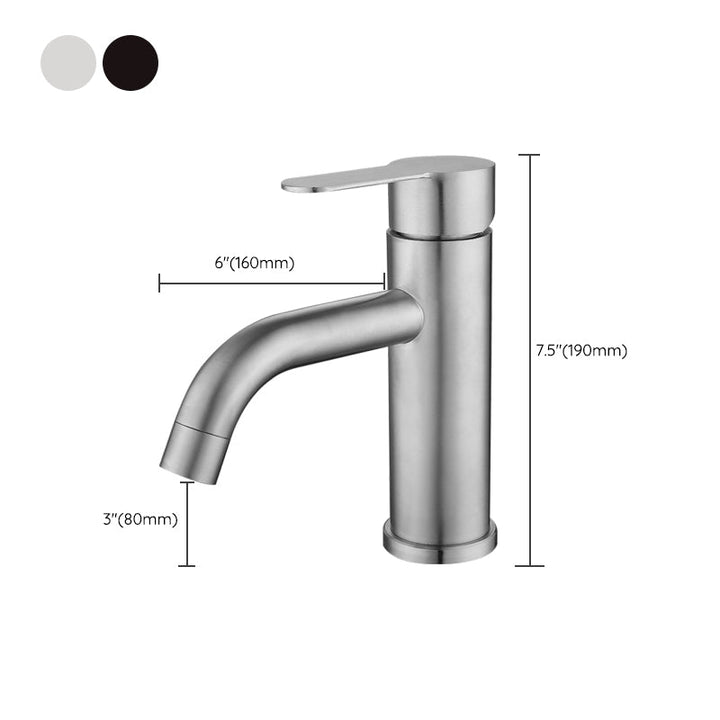 Lisslune | Modern Sink Faucet Single Handle Copper Sink Faucet for the Bathroom