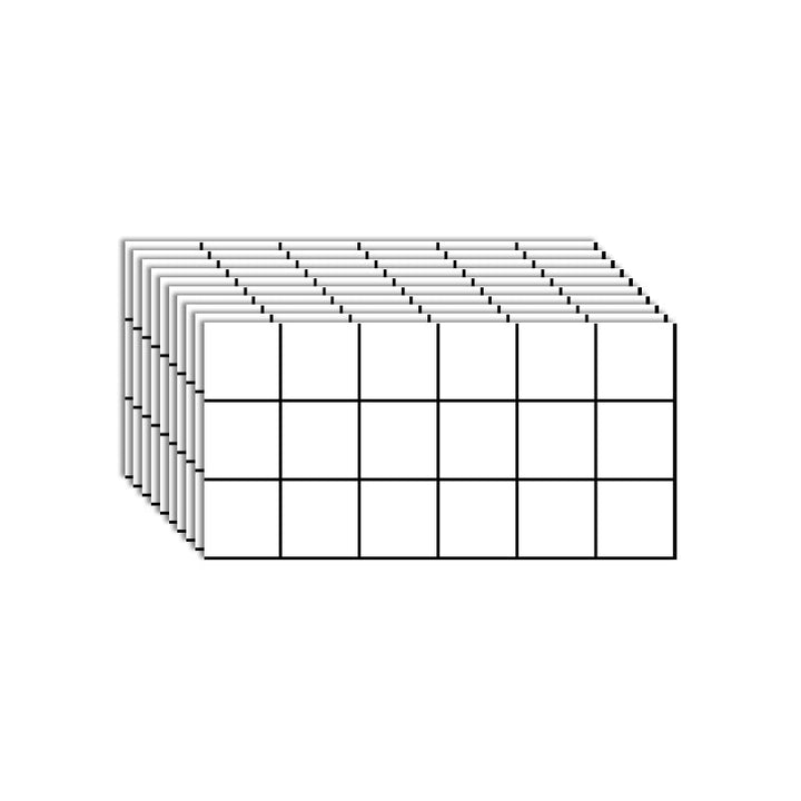 Lisslune | Modern Peel and Stick Tile PVC Rectangular 10 Pack Peel & Stick Field Tile for the Kitchen