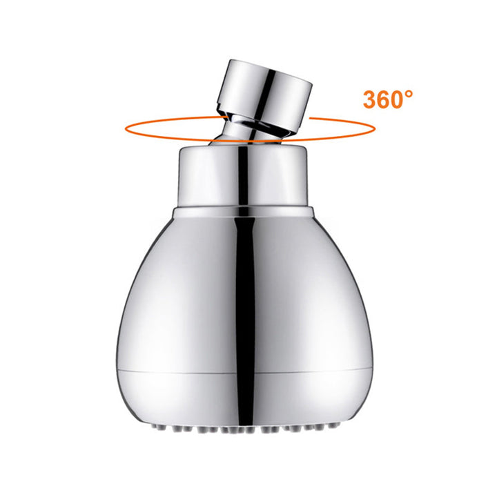 Lisslune | Silver Round Shower Head Standard Spray Pattern Wall Mounted Shower Head