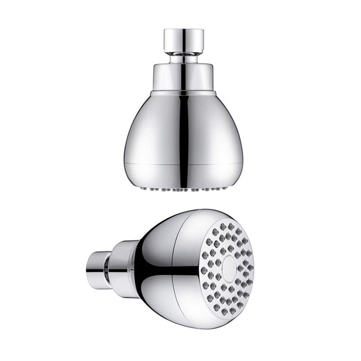 Lisslune | Silver Round Shower Head Standard Spray Pattern Wall Mounted Shower Head