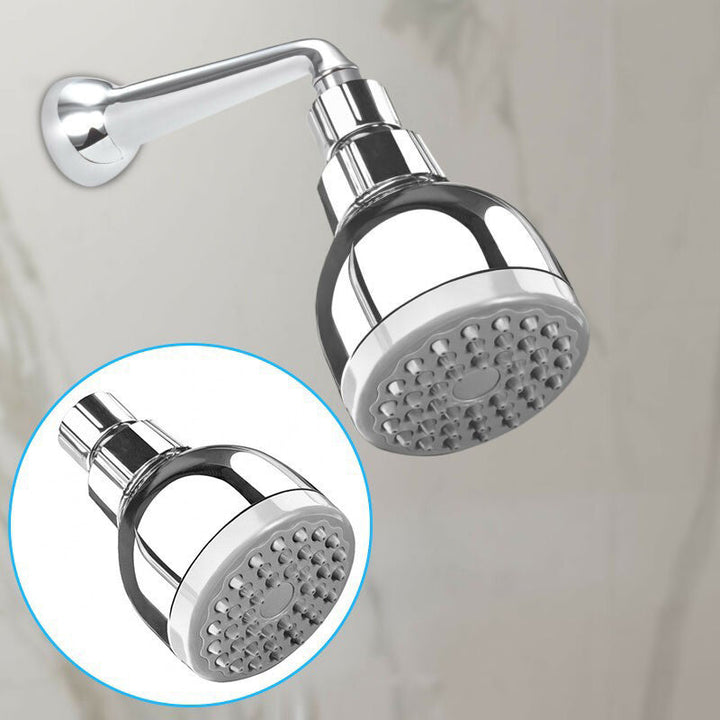 Lisslune | Silver Round Shower Head Standard Spray Pattern Wall Mounted Shower Head