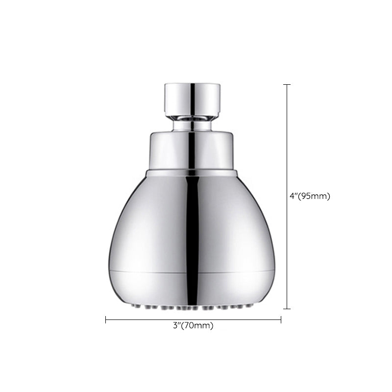 Lisslune | Silver Round Shower Head Standard Spray Pattern Wall Mounted Shower Head