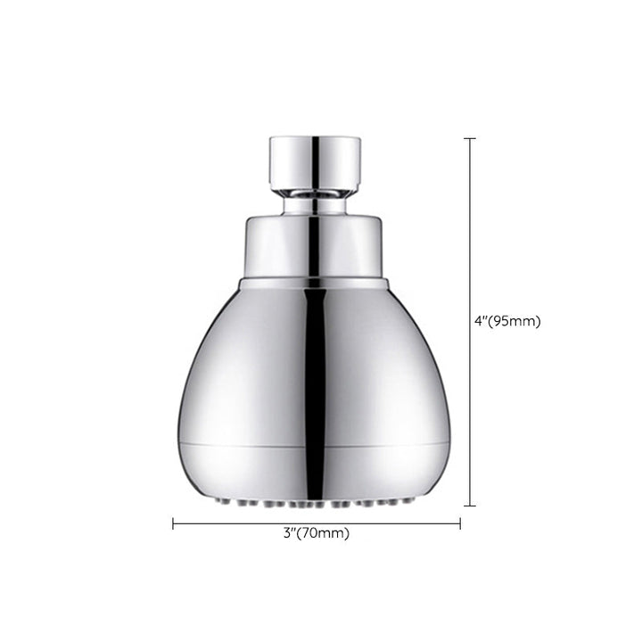 Lisslune | Silver Round Shower Head Standard Spray Pattern Wall Mounted Shower Head
