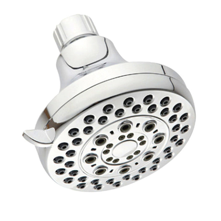 Lisslune | Silver Dual Shower Head Round Rainfall Wall-Mounted Shower Head