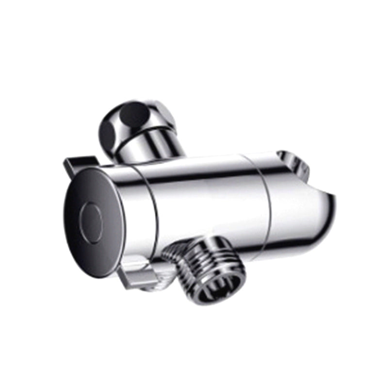 Lisslune | Silver Dual Shower Head Round Rainfall Wall-Mounted Shower Head