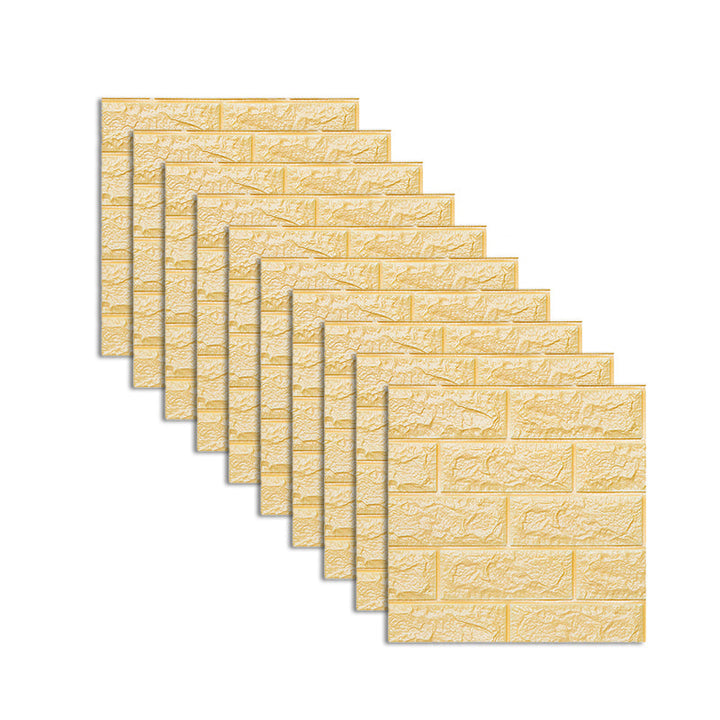 Lisslune | Modern Wall Tile PVC 3D Embossing Self-Adhesive Waterproof Interior Wall Panel