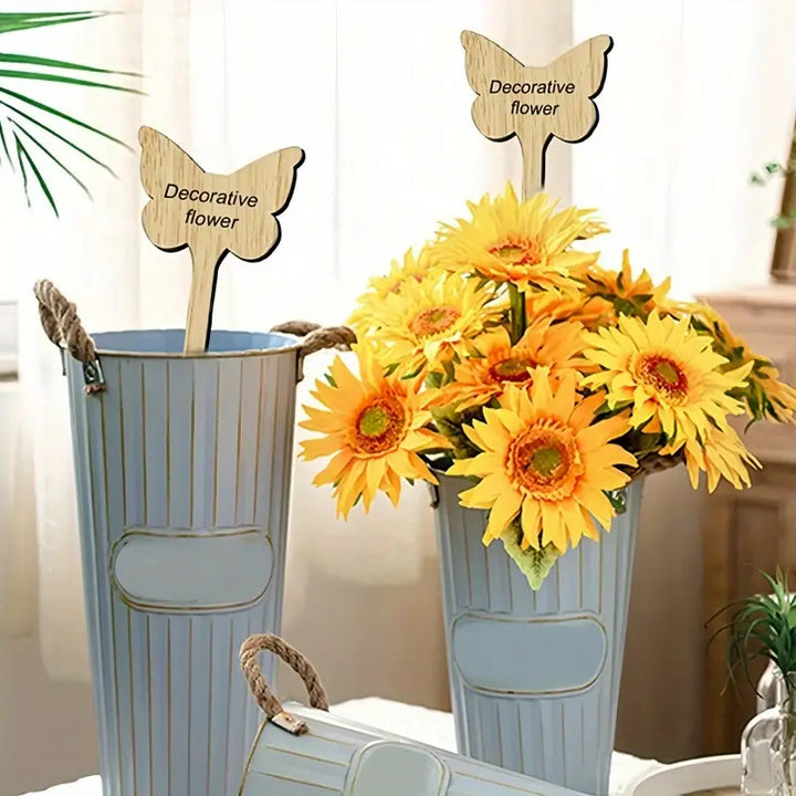 Lisslune | Plant labels made of wood for garden and balcony – Rewritable labels for herbs and plants
