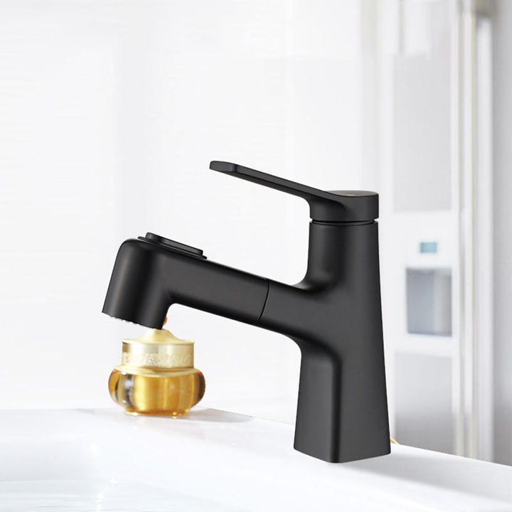 Lisslune | Contemporary Vessel Faucet Metal Single Lever Low Arc Vessel Faucet for the Bathroom