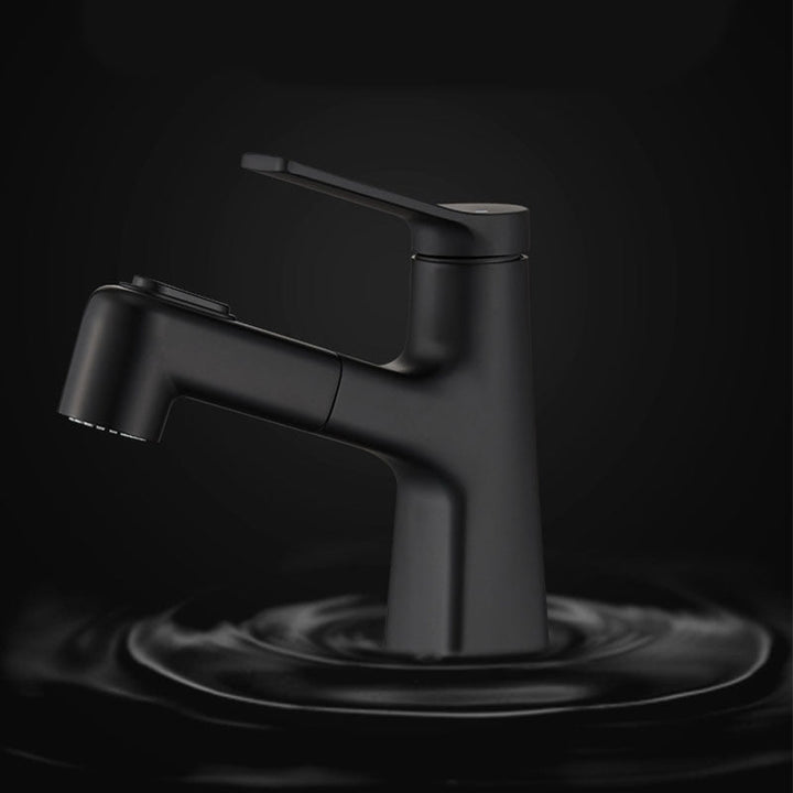 Lisslune | Contemporary Vessel Faucet Metal Single Lever Low Arc Vessel Faucet for the Bathroom