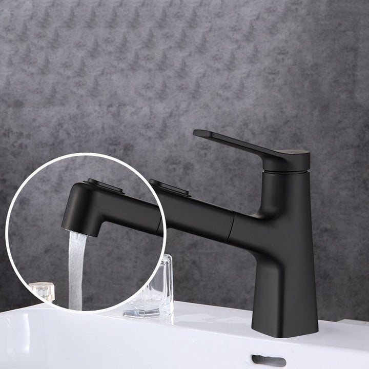 Lisslune | Contemporary Vessel Faucet Metal Single Lever Low Arc Vessel Faucet for the Bathroom