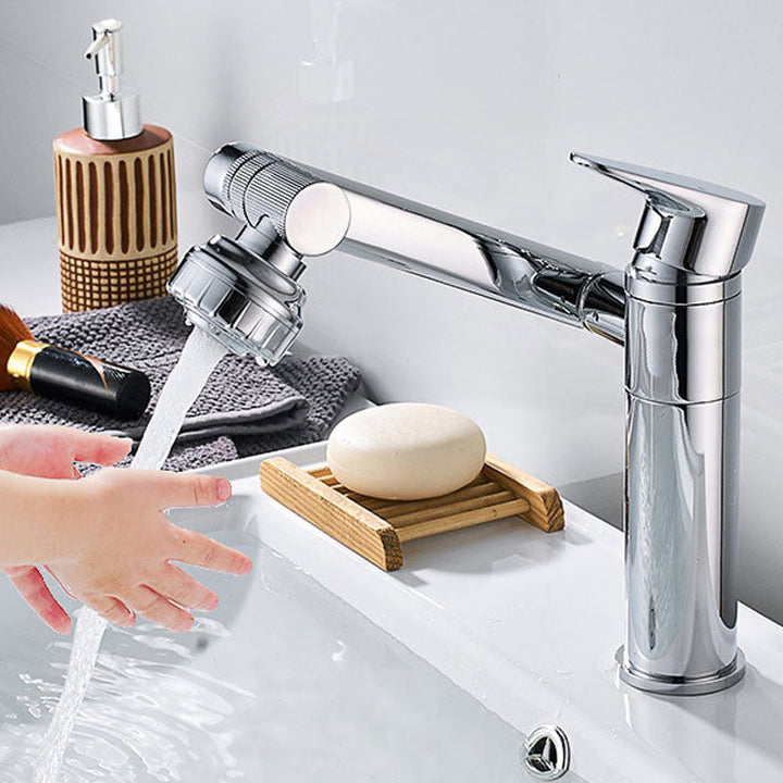 Lisslune | Glam Style Faucet Single Handle Basin Mixer with Waterfall Spout