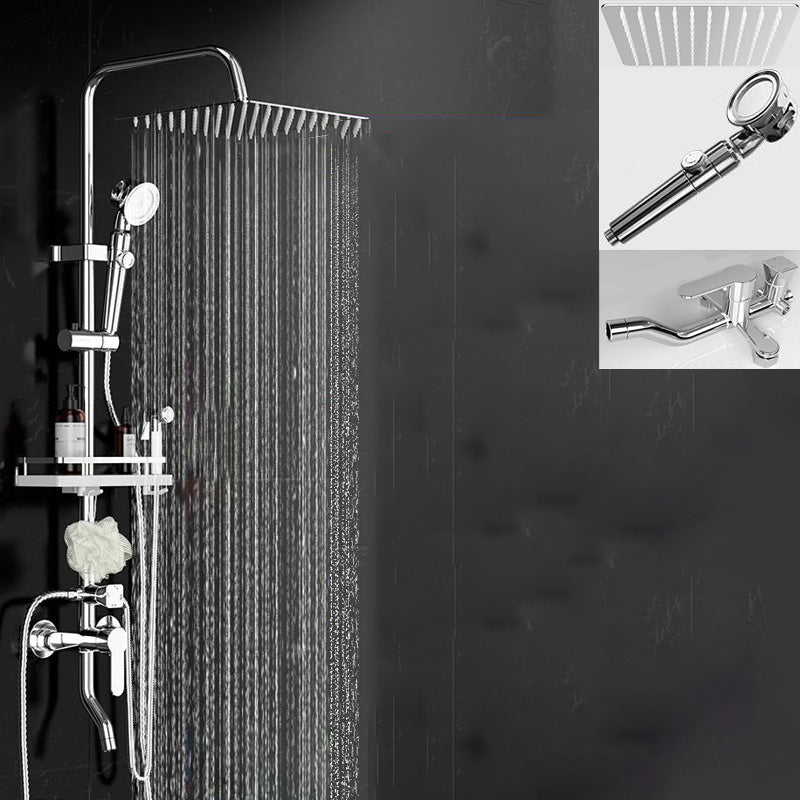 Lisslune | Wall-mounted Rectangular Shower System Stain-resistant Copper Modern Shower System