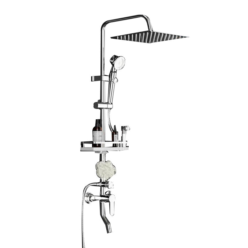 Lisslune | Wall-mounted Rectangular Shower System Stain-resistant Copper Modern Shower System