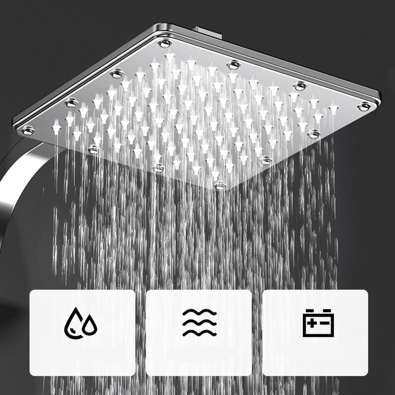Lisslune | Wall-mounted Rectangular Shower System Stain-resistant Copper Modern Shower System