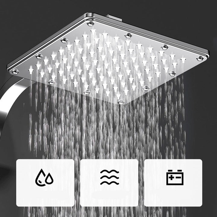Lisslune | Wall-mounted Rectangular Shower System Stain-resistant Copper Modern Shower System