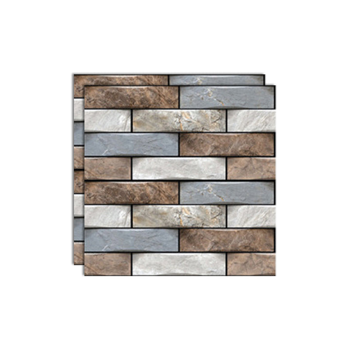 Lisslune | Tile Peel & Stick Rectangle Waterproof Plastic Peel & Stick Subway Tiles for Shower 2-Pack