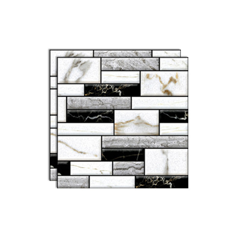 Lisslune | Tile Peel & Stick Rectangle Waterproof Plastic Peel & Stick Subway Tiles for Shower 2-Pack