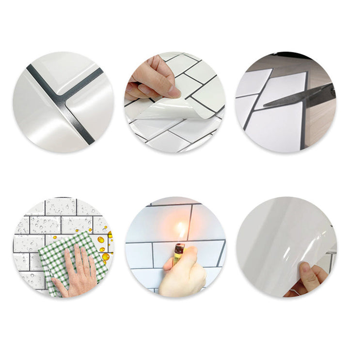 Lisslune | Modern Field Tile Waterproof Peel and Stick Wall Tile for the Kitchen