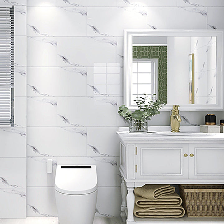 Lisslune | Contemporary Style Wallpaper Single Panel Bathroom Wallpaper with Rectangular Shape