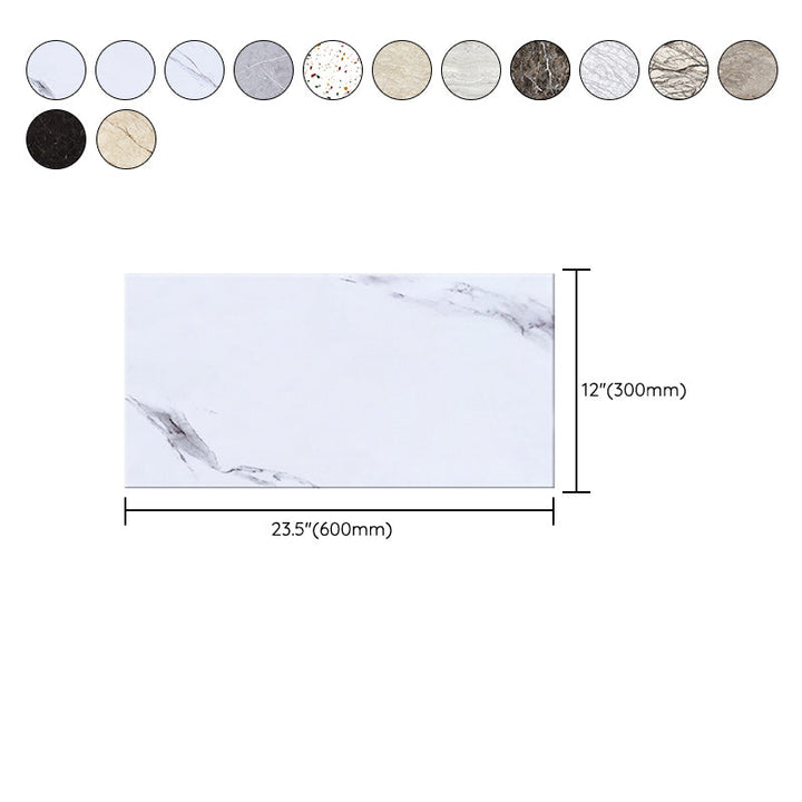 Lisslune | Contemporary Style Wallpaper Single Panel Bathroom Wallpaper with Rectangular Shape