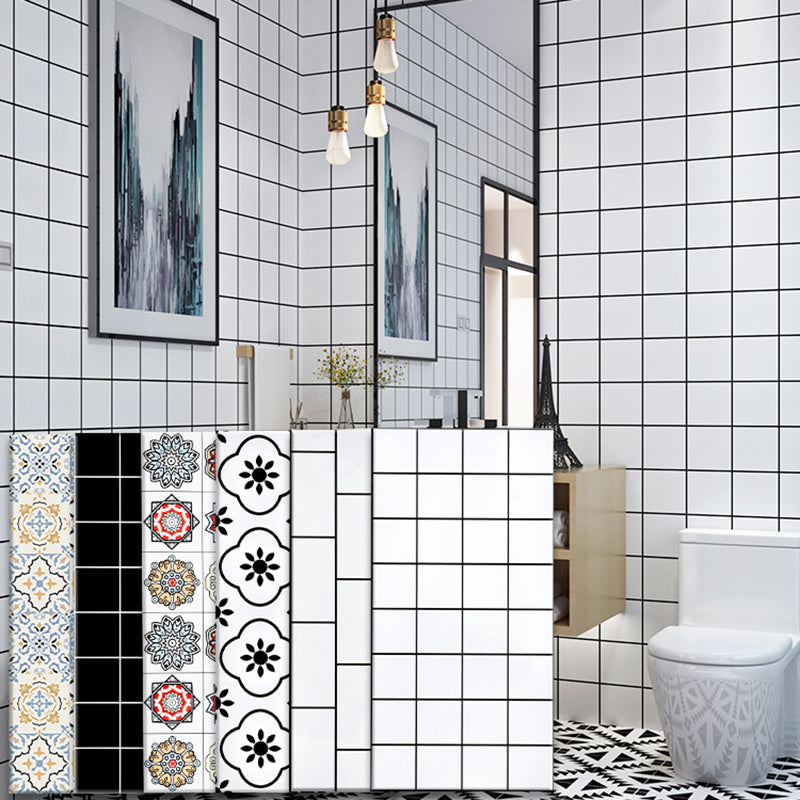 Lisslune | Contemporary Wallpaper Single Panel Bathroom Wallpaper with Rectangular Shape