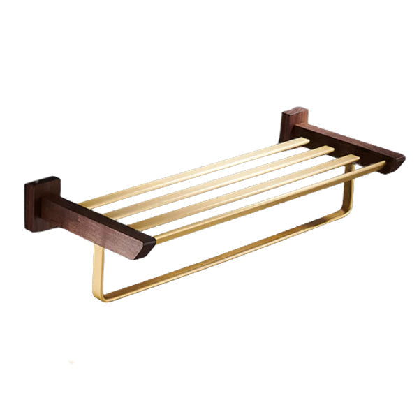 Lisslune | Traditional Bathroom Accessory Set Bathroom Shelf Paper Holder Gold Bathroom Set