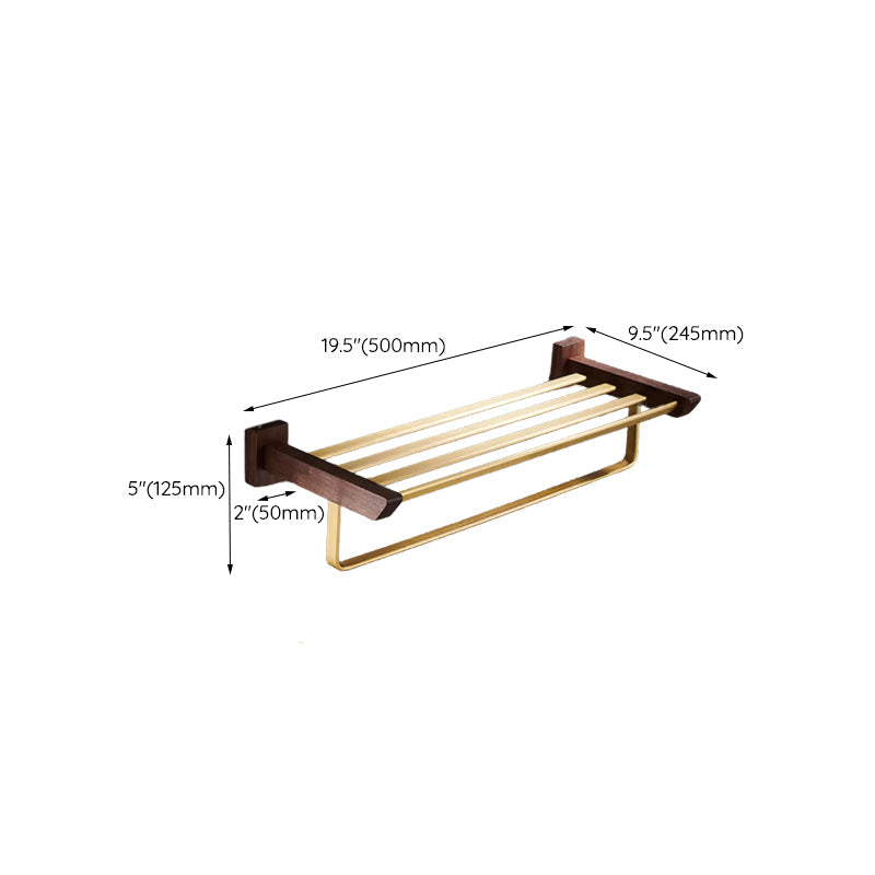Lisslune | Traditional Bathroom Accessory Set Bathroom Shelf Paper Holder Gold Bathroom Set