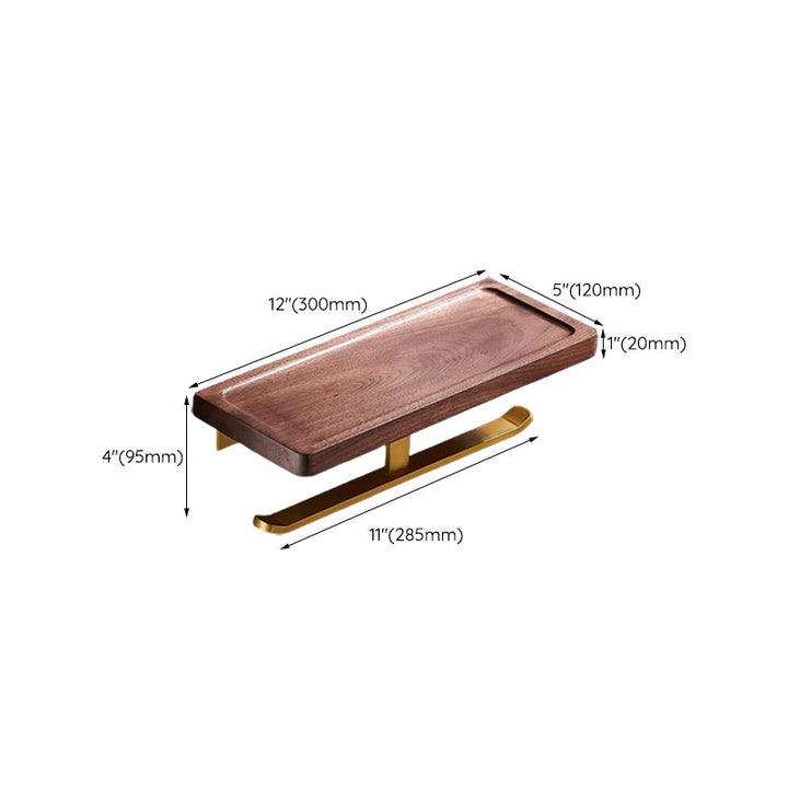 Lisslune | Traditional Bathroom Accessory Set Bathroom Shelf Paper Holder Gold Bathroom Set