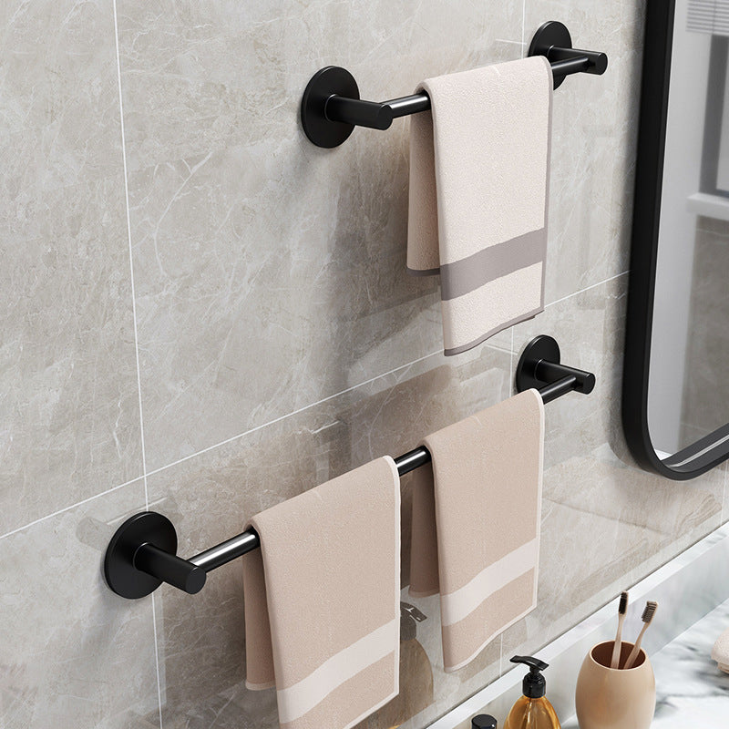 Lisslune | Aluminium Bathroom Hardware Set Black Bathroom Accessories Kit Towel Holder