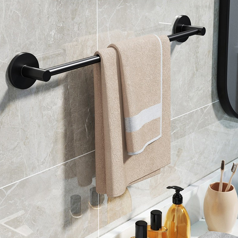 Lisslune | Aluminium Bathroom Hardware Set Black Bathroom Accessories Kit Towel Holder