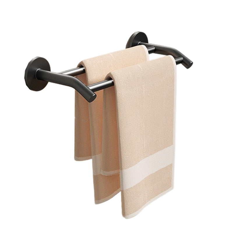 Lisslune | Aluminium Bathroom Hardware Set Black Bathroom Accessories Kit Towel Holder