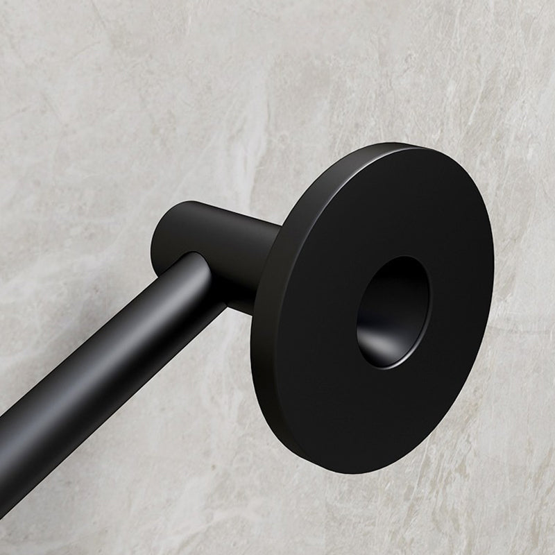 Lisslune | Aluminium Bathroom Hardware Set Black Bathroom Accessories Kit Towel Holder